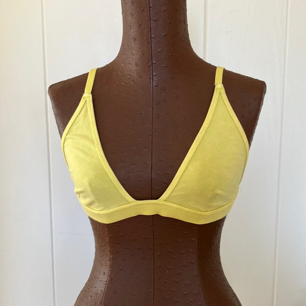 Chartreuse/lime green, XS, slip on bra from Urban Outfitters